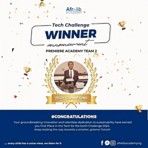 Premiere Academy Wins First Place in Tech for the Earth Challenge with IoT Farm Innovation